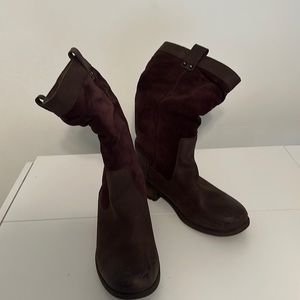 UGG brown unique Bruckner boots 9.5 suede and leather
